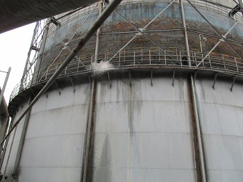 湿式煤气柜腐蚀泄露在线治理