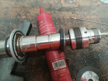 浓度计主轴磨损机加工修复