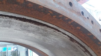 水轮机壳体汽蚀修复