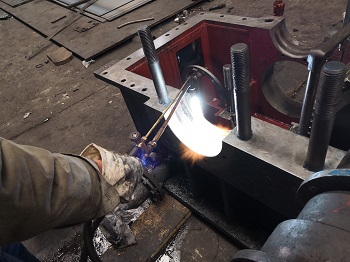 宣钢轴承室磨损在线修复