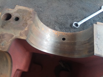 减速机高速轴轴承室磨损在线修复