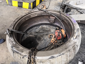 煤磨辊芯磨损在线修复