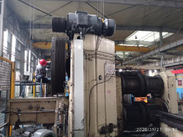 辊锻机飞轮轴承室磨损怎么修?