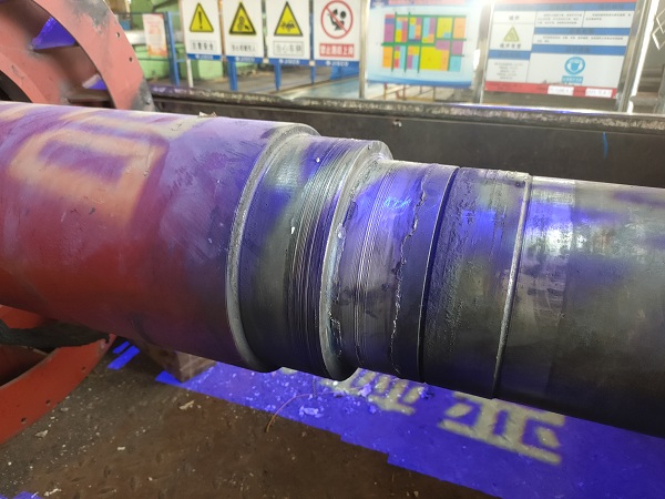 电机轴磨损严重，机加工快速维修来