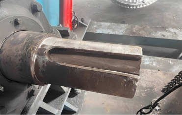碎煤机液耦位轴磨损在线修复项目案